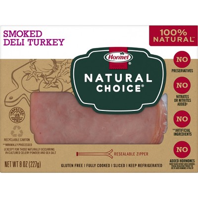 Hormel Natural Choice Sliced Smoked Deli Turkey - 8oz