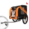 Large Folding Bike Trailer for Dogs ¨C 66LB Capacity All-Terrain Pet Carrier, Durable Steel Frame for Cycling, Jogging, Camping & Outdoor Adventures - 2 of 4
