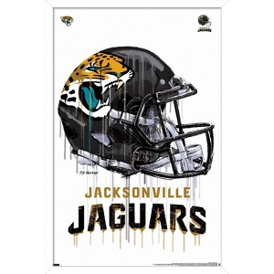 Trends International NFL Jacksonville Jaguars - Drip Helmet 20 Framed Wall Poster Prints - 1 of 4