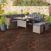 VINGLI Interlocking Deck Tiles, Anti-Slip Wood Tiles, Outdoor Flooring for Patio, Poolside, 27 Pcs 11.8”x11.8", Walnut - 4 of 4