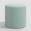 Skyline Furniture Round Thalia Ottoman in Velvet - 2 of 3