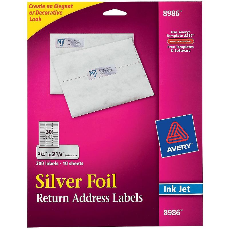 Avery Address Inkjet Shipping Label 3/4 x 2 08986, 1 of 4