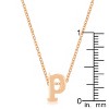Slickblue Stylish Custom Initial Necklace for Women, 18" Link Chain+2" Ext., Rose Gold/Gold/Silver Options, b-z Options - 2 of 3