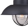 Vaxcel Harwich 1 - Light Wall Light in  Textured Black - 2 of 4