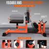 SQUATZ Sissy Squat Machine and Preacher Curl Crunch Rack - Orange, Black - 4 of 4