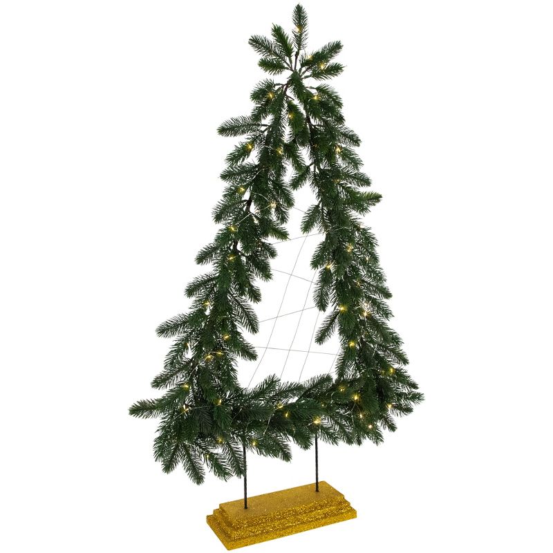 Northlight LED Lighted Pine Garland Christmas Tree Decoration - 3' - Warm White Lights, 3 of 7