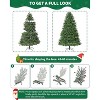 Artificial Christmas Tree – PE/PVC Pine Tips, Foldable Stand & Sturdy Metal Frame for Indoor/Outdoor Holiday Décor - 3 of 4
