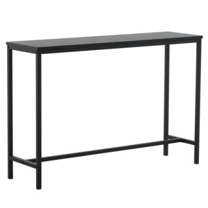 Syemin Console Tables Industrial Style Porch Table Narrow Console Table Small Entryway Table Sofa Table Side Display Table, Black, 41.3"*11.8"*28" - 1 of 4