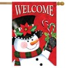 Briarwood Lane House Flag 40x28 For Outdoor Christmas Snowman Welcome House Flag Flag For Christmas House Flag - 2 of 4