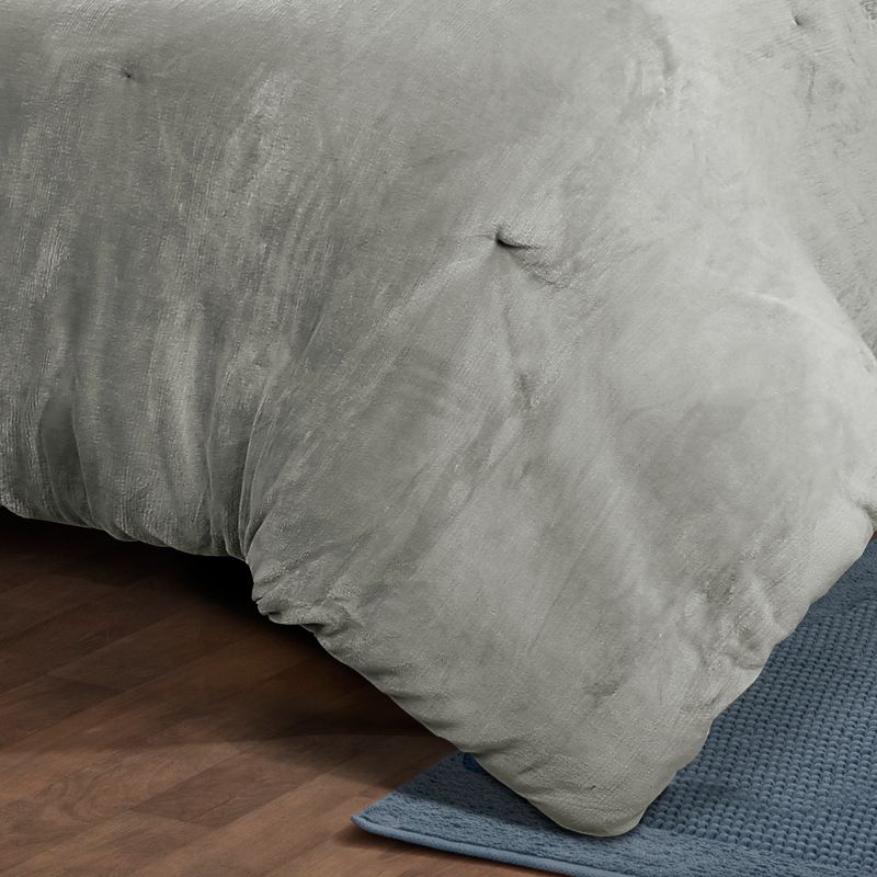 Plush Stripe Comforter Set Gray - Lush Décor, 5 of 9