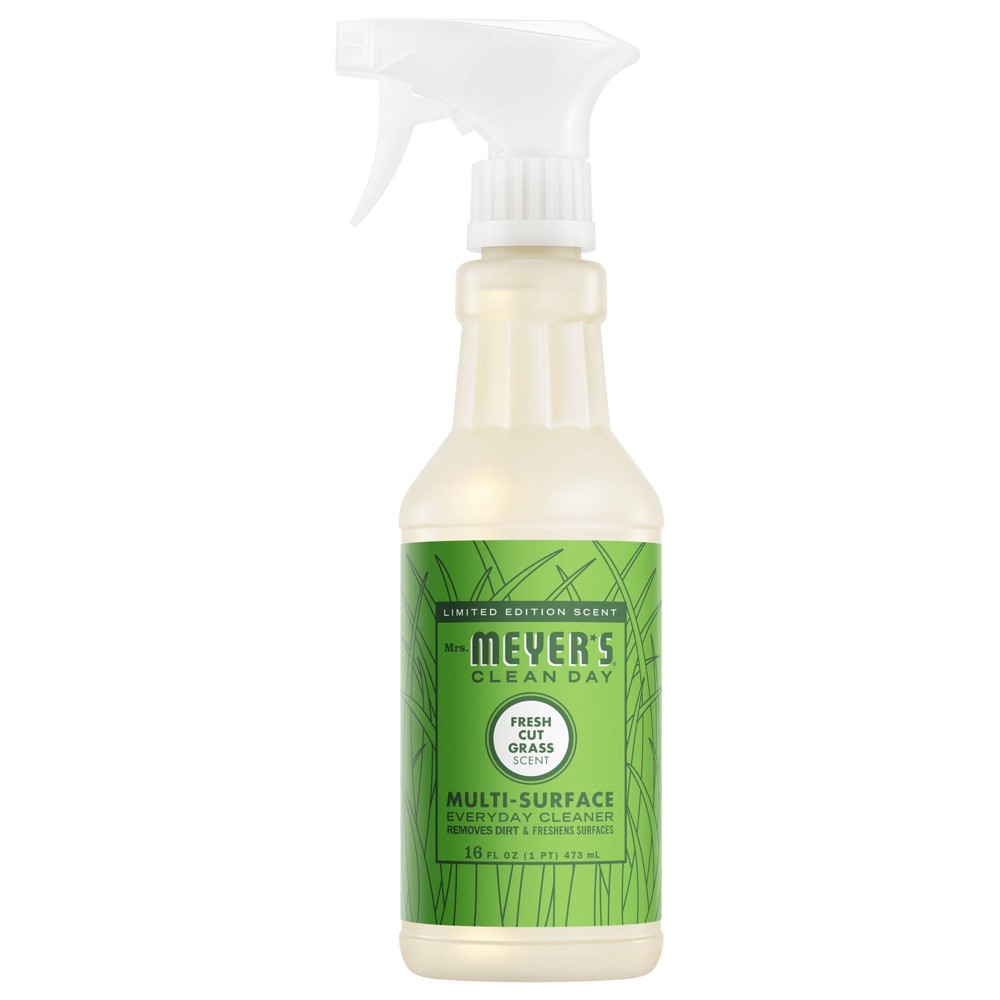 Mrs. Meyer's Clean Day Fresh Cut Grass All Purpose Cleaner - 16 fl oz: Paraben-Free, Liquid Spray, Multipurpose Use