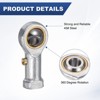 Unique Bargains Industrial Hardware Durable Self-Lubricating Rod End Bearing 4 Pcs - 2 of 4