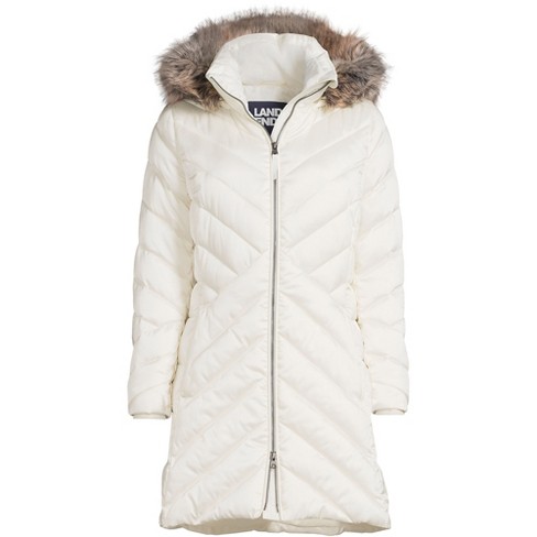 Lands end plus on sale size down coats