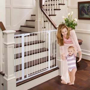GOTGELIF Baby Safety Gate 36" Extra Tall 29.5-46" Wide Auto Close Pressure Mount Pet Gate - 1 of 4