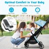 Infans Portable Baby Stroller One-Hand Fold Pushchair W/ Aluminum Frame Blue - 4 of 4