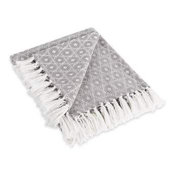 50"x60" Malachite Throw Blanket Gray - Design Imports