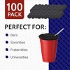 Impresa [100-Pack] Fabric Drink Covers for Alcohol Protection -Black - 4 of 4