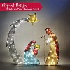 Joyfy 5FT 3D Christmas Nativity Scene Yard Light with 140 LEDs for Xmas Indoor Outdoor Garden, Lawn, Christmas Event, Christmas Eve Night Decoration - 4 of 4