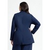 ELOQUII Women's Plus Size The Ultimate Stretch Long Two Button Blazer - 3 of 4