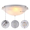 C Cattleya Modern Flush Mount Ceiling Light with Clouded Glass for Bedroom Kitchen and Entrance - 3 of 4