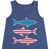 Girls' - Instant Message - 4th of July Graphic Sleeveless Aline Dress - 2 of 4