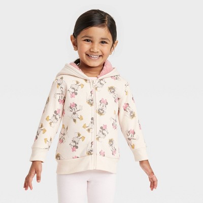 Girls' Disney Mickey Mouse & Friends Nature Dreamy Pullover Sweatshirt -  Cream : Target