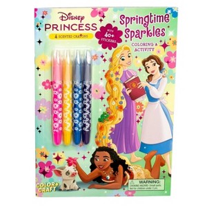 Disney Princess: Springtime Sparkles - (Color & Activity with Twistable Crayons) by  Maggie Fischer (Paperback) - 1 of 4