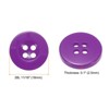Unique Bargains Resin Craft DIY Round Flat 4-Hole Replacement Sewing Buttons 10 Pcs - 2 of 4