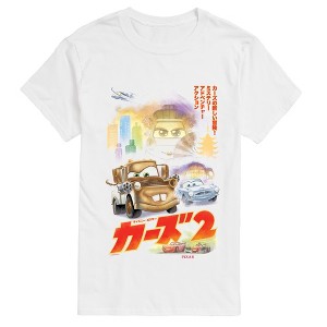 Men's Cars Japanese Katakana Poster Short Sleeve Graphic T-Shirt