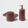 Luxe Faux Marble Bath Canister Wine - Threshold™ - 4 of 4