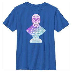 Boy's Fortnite Skull Trooper All Hail Glow T-Shirt - 1 of 4
