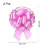 Unique Bargains Christmas Wedding Car Basket Gift Wrapping Large Organza Pull Bow 2 Pcs - 2 of 4