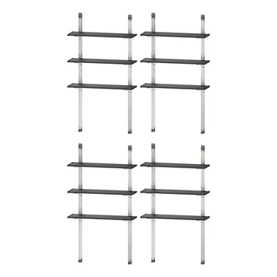 Keter 40 Inch All Weather Steel Utility Storage Shed Shelf Kit