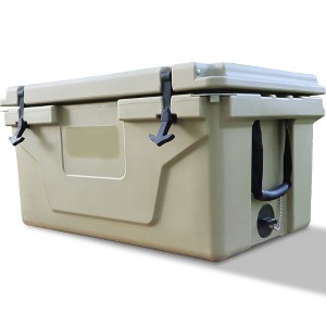 Lyngins Outdoor Storage Box, Camping Cooler Box– 5-Day Ice Retention, UV-Resistant LLDPE, Built-In Bottle Opener/Fillet Board, Deck Box Outdoor - 1 of 4