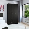 Chery Life Austral 3 Door Armoire with Drawers, Shelves, and Hanging Rod - 4 of 4