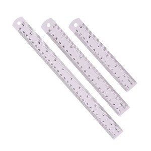 Unique Bargains Aluminum Alloy Rulers with Centimeters Millimeters Inches and Conversion Table - 1 of 4