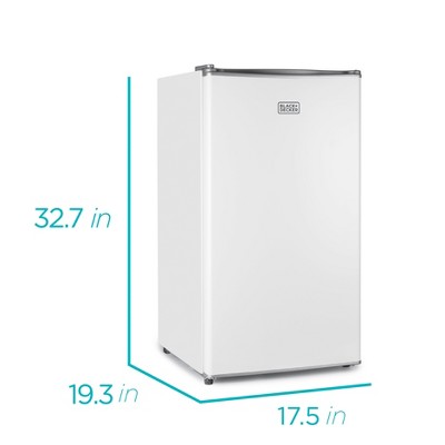 BLACK+DECKER 3.2 cu. ft. Freestanding Mini Fridge with Freezer