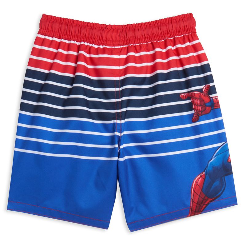Marvel Spider-Man Avengers Spidey and His Amazing Friends UPF 50+ Swim Trunks Toddler to Big Kid, 2 of 8