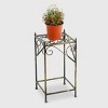 Square Iron Plant Stand Black/Gold - Ore International - image 3 of 4
