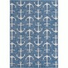 Unique Loom Outdoor Coastal Ahoy Solid Print Woven Area Rug - 2 of 4