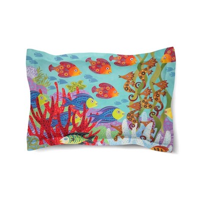 Laural Home Fish in the Hood 20" x 26" Comforter Sham