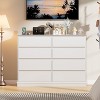 8 Drawer Dresser for Bedroom, Chest of Drawers with Deep Drawers, Large Double Dresser for Closet with Wide Top, Horizontal Wooden Dresser - 3 of 4