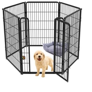 FXW Homeplus Indoor Dog Playpen - Stress-Free and Safe Play,Panels for Puppy and Small Dogs, Black│Patented - 1 of 4