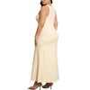 Agnes Orinda Women's Plus Size Knit Crewneck Sleeveless Casual Midi Sweater Dresses - 4 of 4