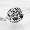 Sterling Silver Family Tree Charm Bead - Inspirational Quote Pendant for Bracelets & Necklaces - 2 of 4