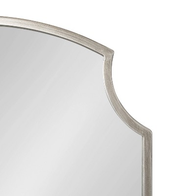 Carlow Antique Silver Scalloped Vanity Wall Mirror