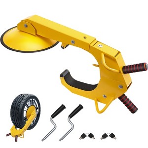 VEVOR Wheel Lock Clamp, 2-Pack Trailer Wheel Lock, Heavy-Duty Anti Theft Tire Lock, Adjustable Tire Boot Lock, Trailer Wheel Locks - 1 of 4