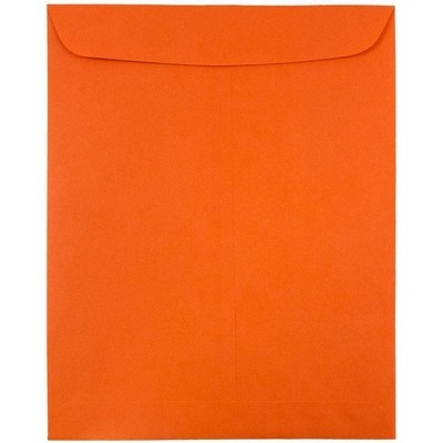 JAM Paper 50pk 9 x 12 Open End Catalog Envelopes - Orange Recycled