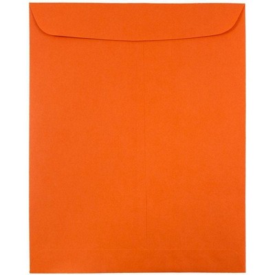 JAM Paper 50pk 9 x 12 Open End Catalog Envelopes - Orange Recycled