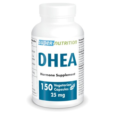 SuperSmart DHEA 25mg per Day - DHEA Supplement for Women & Men | Non-GMO & Gluten Free - 60 Vegetarian Capsules